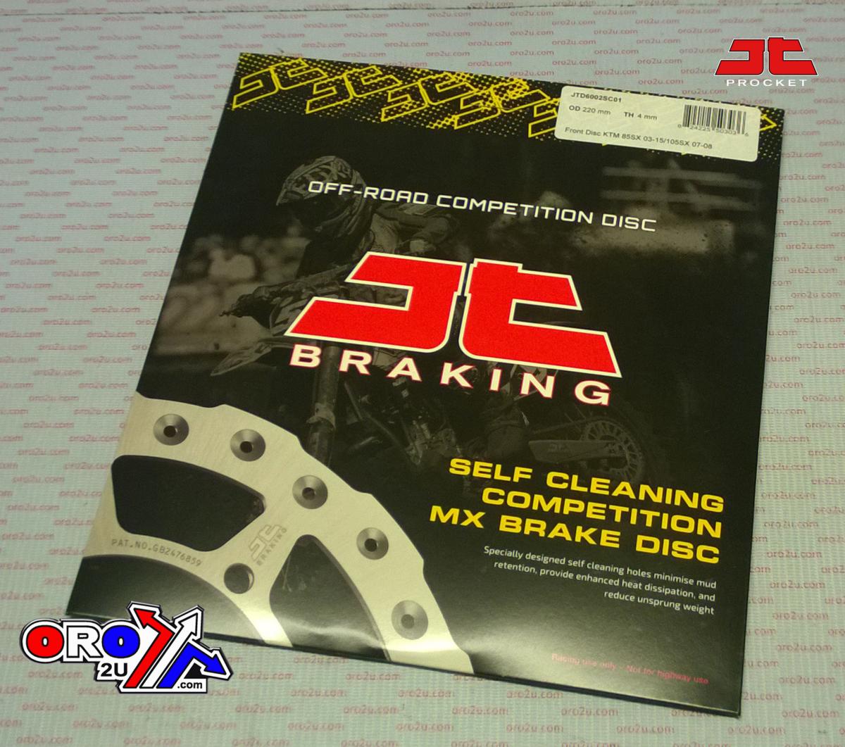 DISC BRAKE FRONT KTM 85 JT, JTD6002SC01, SELF-CLEANING HOLES thumbnail 2