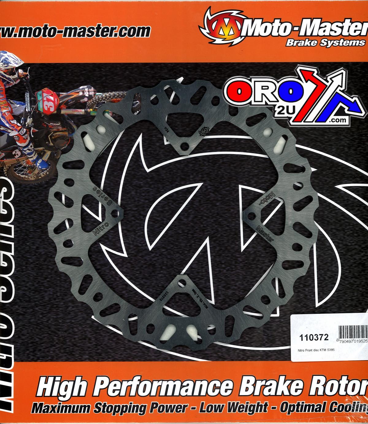 DISC BRAKE FRONT KTM85 NITRO, MOTO-MASTER 110372, MD6258C, 47009060300 image 1