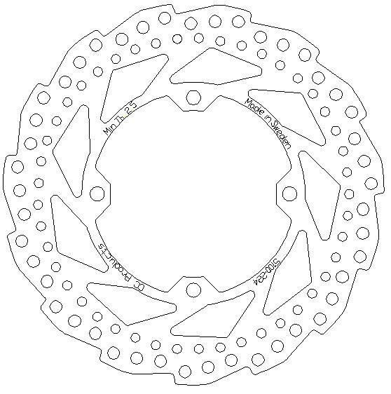 DISC BRAKE FRONT KX KXF CC, CROSS-CENTER 5100-224 thumbnail 2