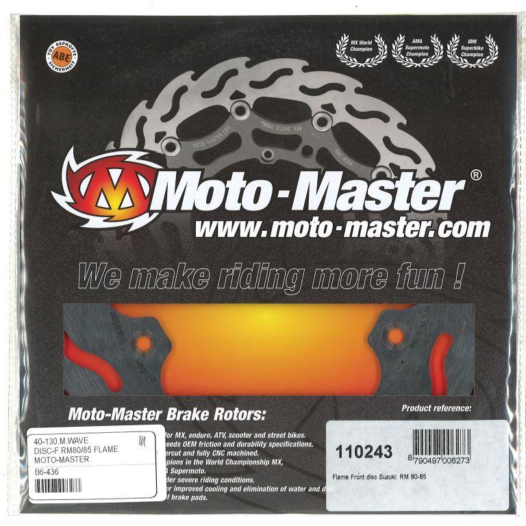 DISC BRAKE FRONT RM80 85 FLAME, MOTO-MASTER 110243 SUZUKI image 1