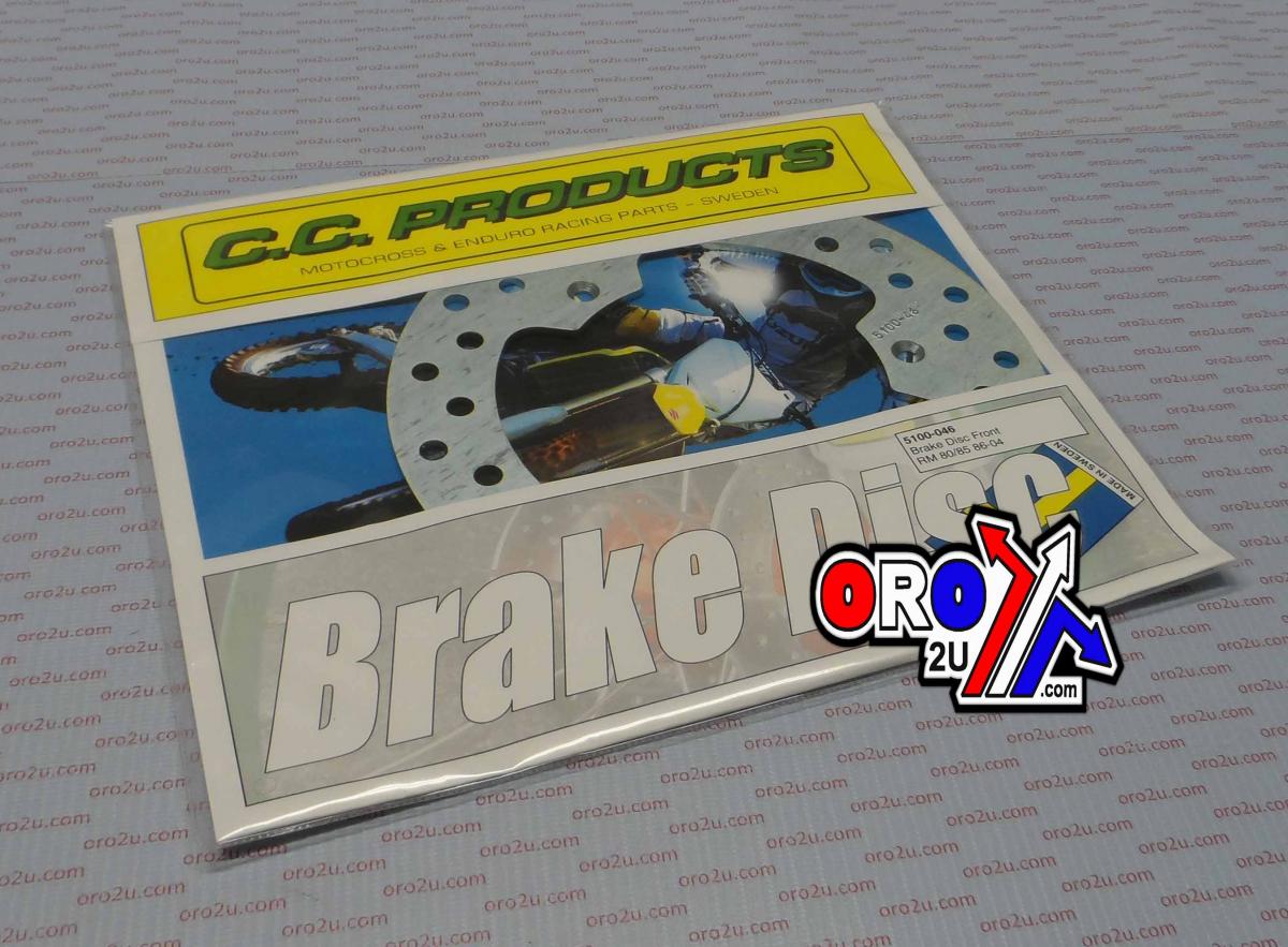 DISC BRAKE FRONT RM80 85 ROUND, CROSS-CENTER PRODUCT 5100-46 image 1