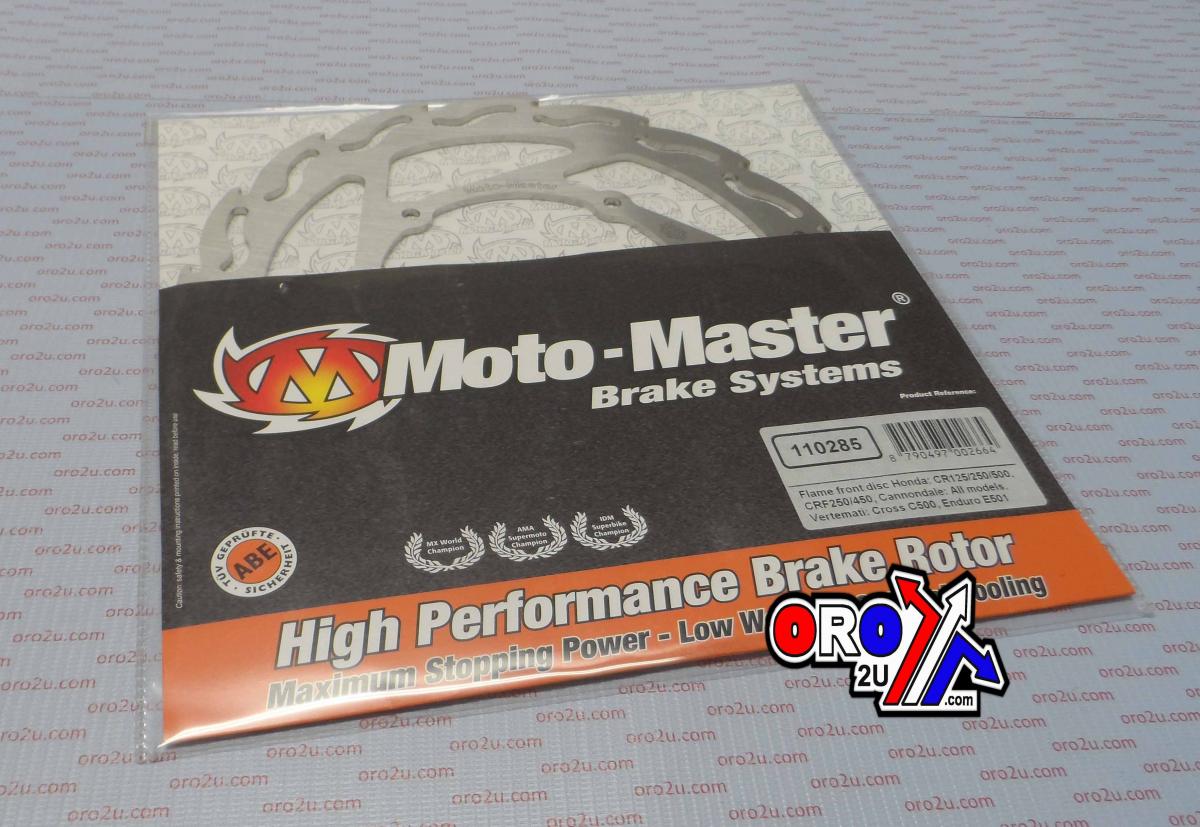 DISC BRAKE FRONT CR CRF FLAME, MOTO-MASTER 110285 image 1