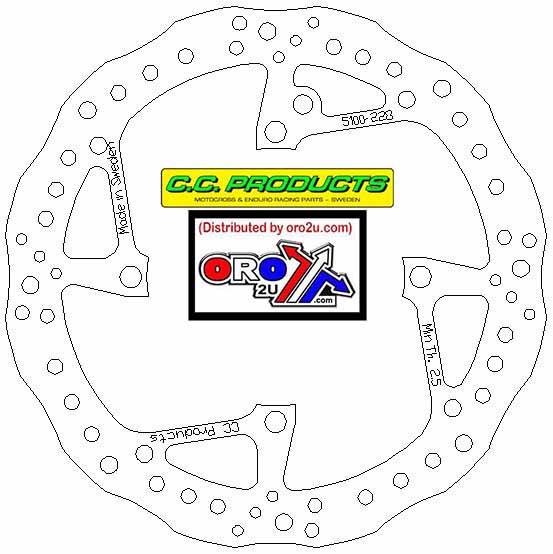 DISC BRAKE FRONT SHERCO 13-ON, CROSS-CENTER PRODUCT 5100-228 thumbnail 2