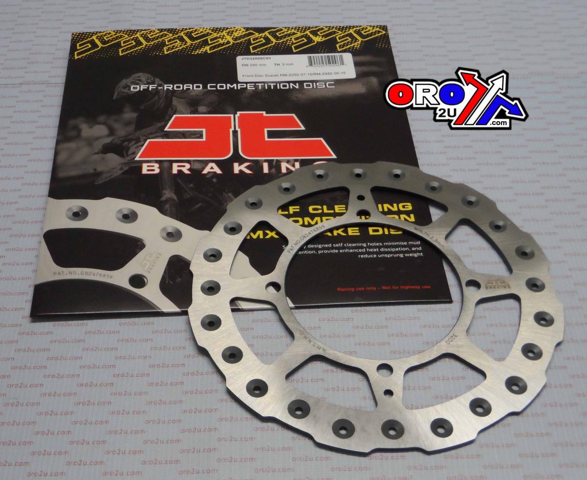 DISC BRAKE FRONT RMZ JT, JTD3200SC01 KAWASAKI, SELF-CLEANING HOLES thumbnail 4