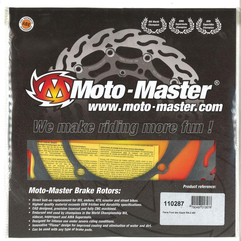DISC BRAKE FRONT RMZ FLAME, MOTO-MASTER 110287 image 1