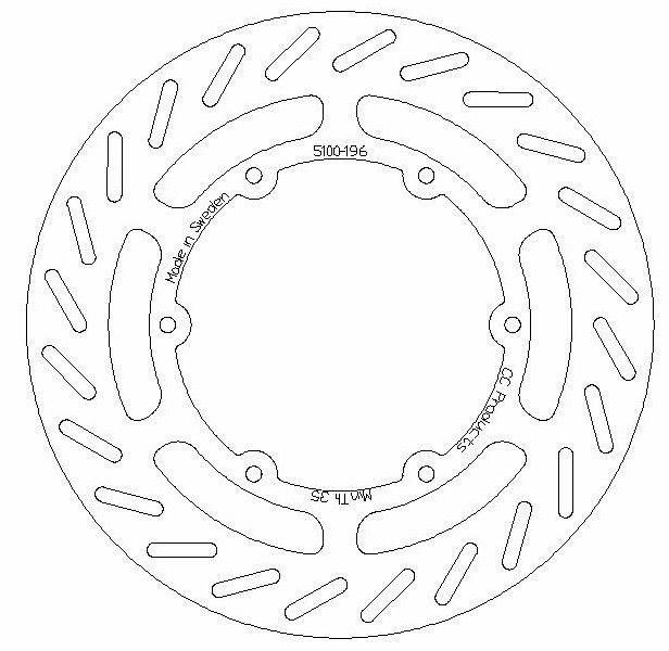 DISC BRAKE FRONT KTM 89-91, CROSS-CENTER PRODUCT 5100-196 thumbnail 2