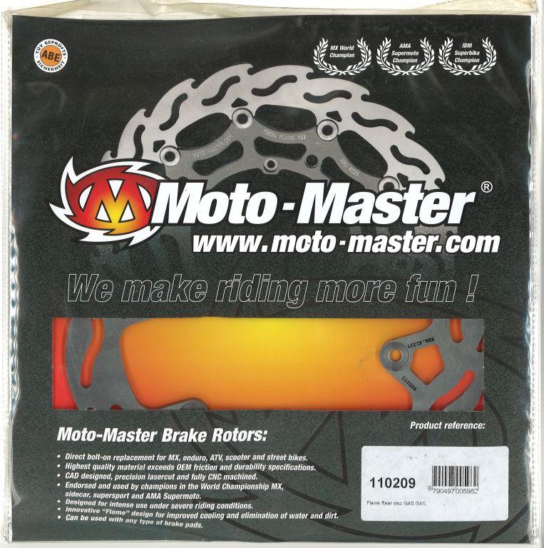 DISC BRAKE REAR GASGAS FLAME, MOTO-MASTER 110209 thumbnail 2