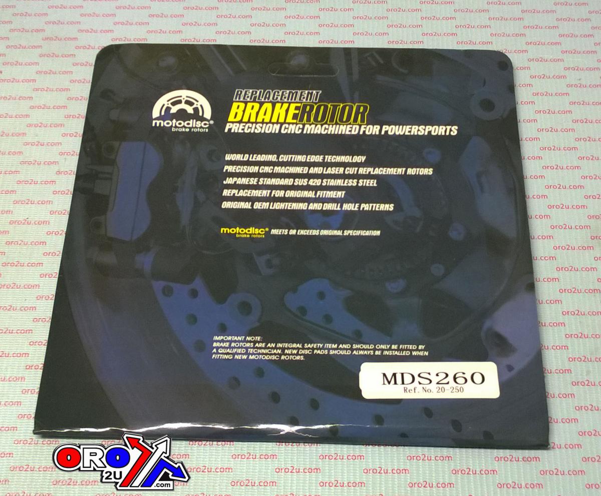DISC BRAKE REAR TRANSALP 600 XLV 650 TRANSALP 2000-2007 MDS260 20-250 thumbnail 2