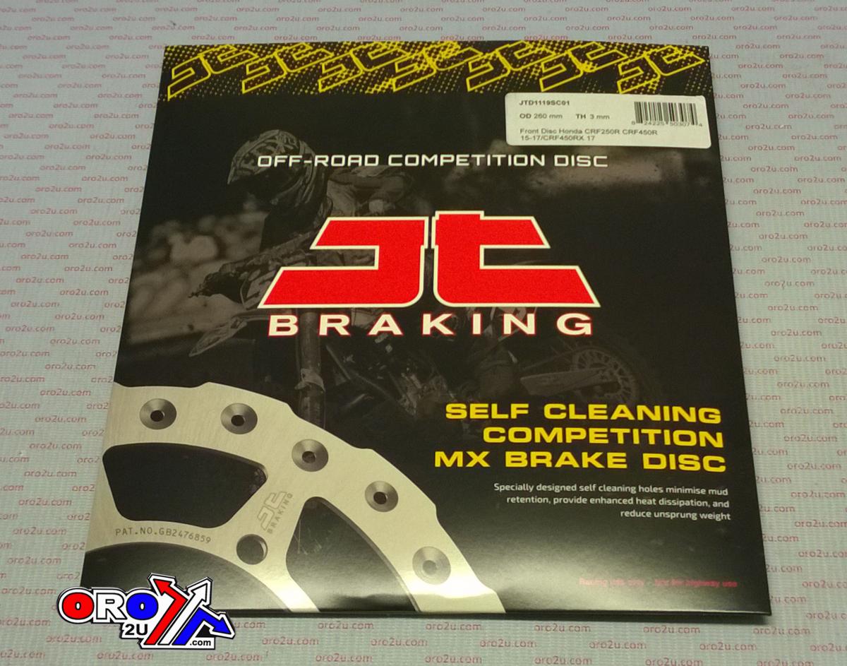 DISC BRAKE FRONT CRF 15-24 JT, JTD1119SC01 HONDA, SELF-CLEANING HOLES thumbnail 2