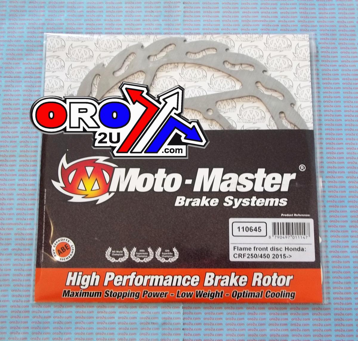 DISC BRAKE FRONT CRF 15-17, FLAME MOTO-MASTER 110645 thumbnail 2