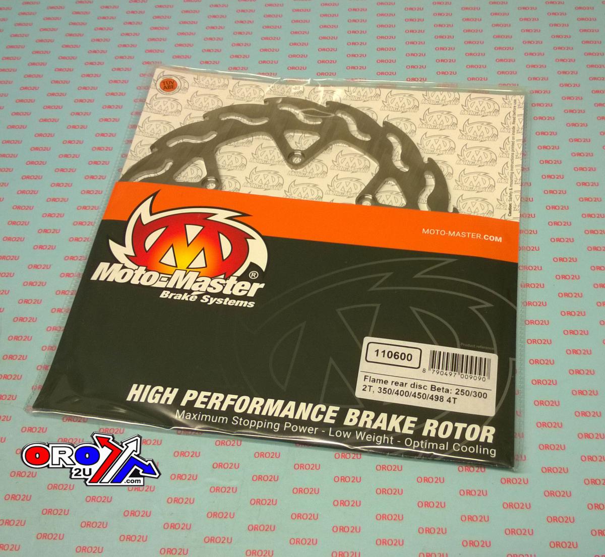 DISC BRAKE REAR BETA 250-500, MOTO-MASTER 110600 image 1
