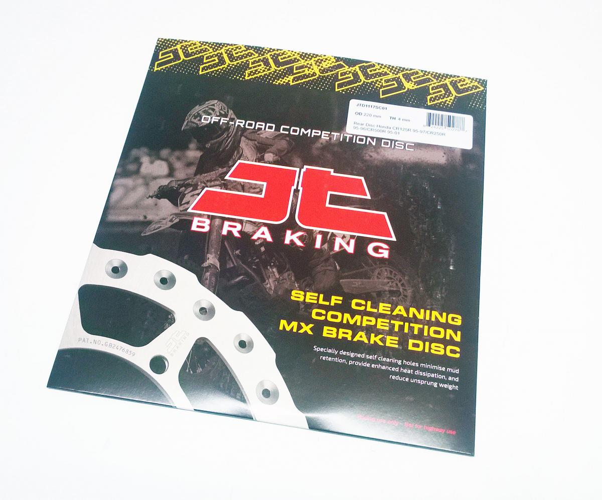 DISC BRAKE REAR CR 97-01 JT, JTD1118SC01 HONDA, SELF-CLEANING HOLES. thumbnail 2