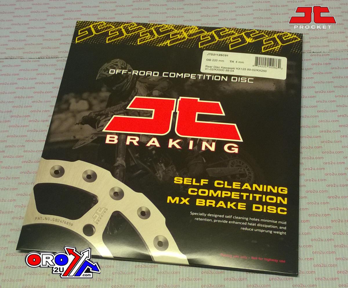 DISC BRAKE REAR KX KDX JT, JTD2112SC01 KAWASAKI, SELF-CLEANING HOLES thumbnail 2