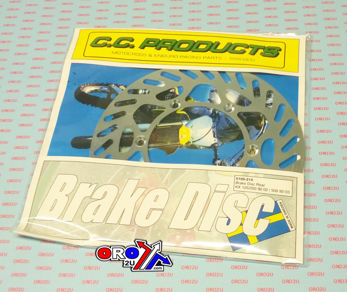 DISC BRAKE REAR KX KDX OEM CC, CROSS-CENTER PRODUCT 5100-214 image 1