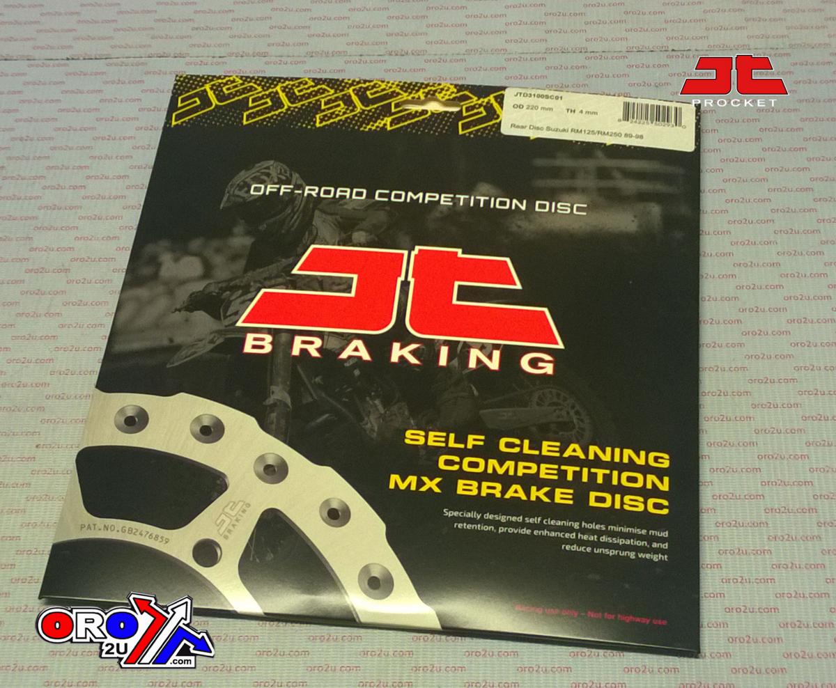 DISC BRAKE REAR RM125/250 JT, JTD3100SC01 SUZUKI, SELF-CLEANING HOLES thumbnail 2