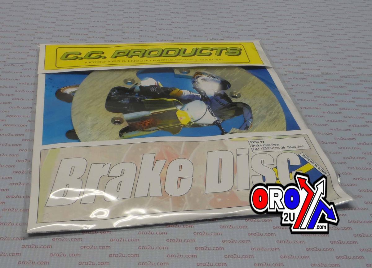 DISC BRAKE REAR RM/DRZ SOLID, CROSS-CENTER PRODUCT 5100-43 image 1