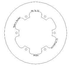 DISC BRAKE REAR RM/DRZ SOLID, CROSS-CENTER PRODUCT 5100-43 thumbnail 2