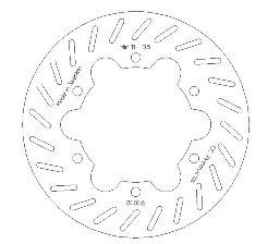 DISC BRAKE REAR HUSKY 92-99 CC, CROSS-CENTER PRODUCT 5100-72 thumbnail 2