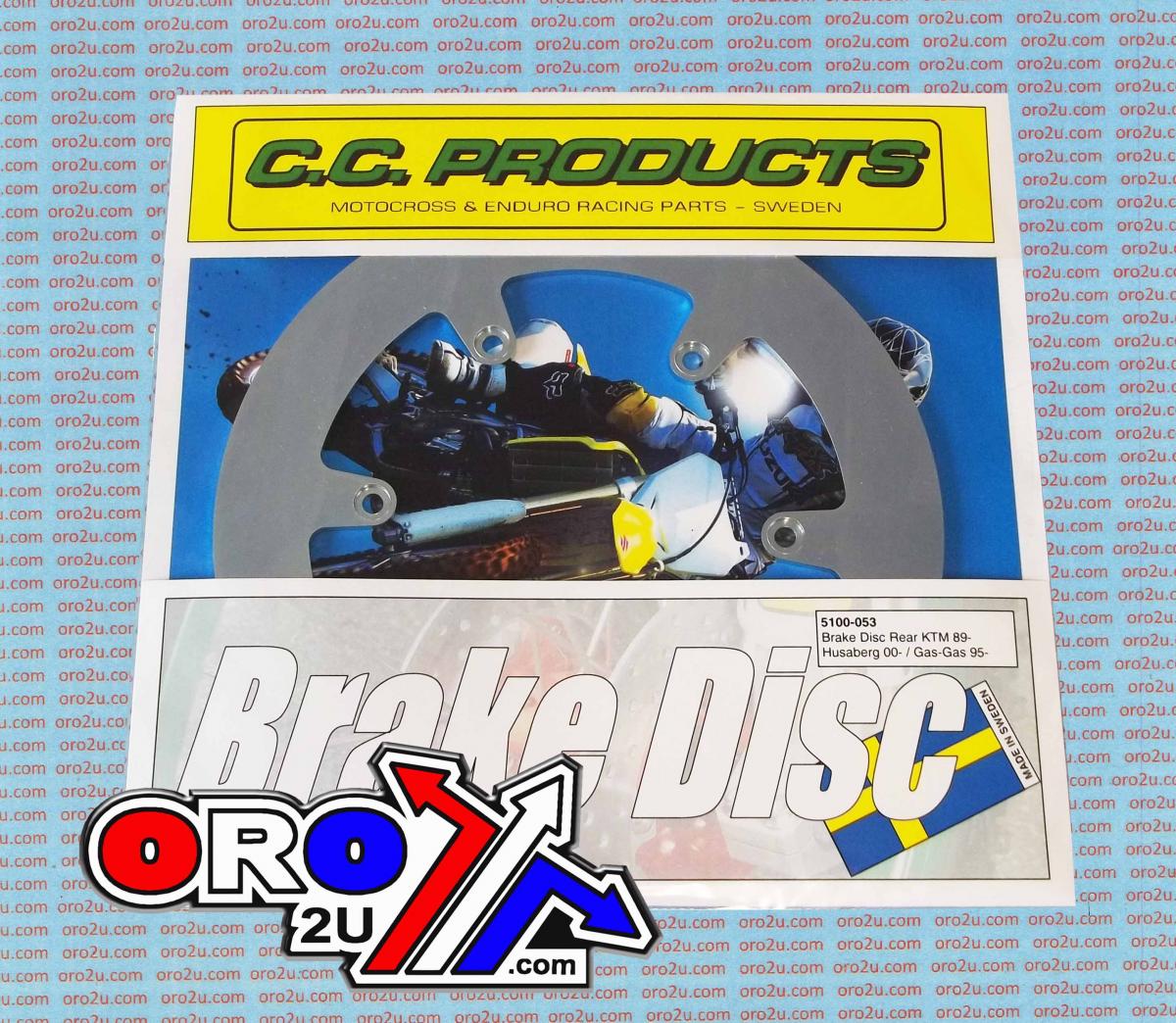 DISC BRAKE REAR KTM HUSABERG, BRAKE CROSS-CENTER 5100-053, 77310060000 image 1