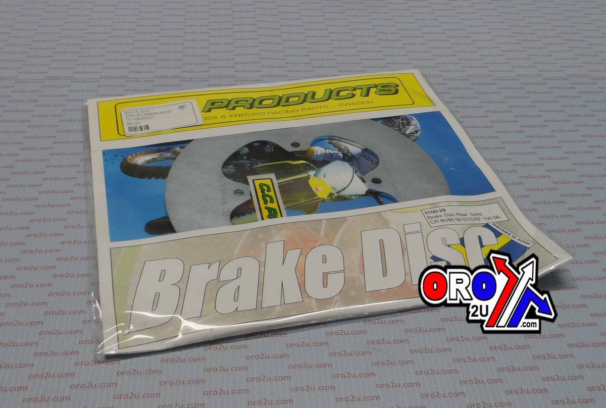 DISC BRAKE REAR CR80 85 SOLID, CROSS-CENTER 5100-29 CRF150 image 1