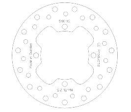 DISC BRAKE REAR KX85 01> CC, CROSS-CENTER PRODUCT 5100-116 thumbnail 2