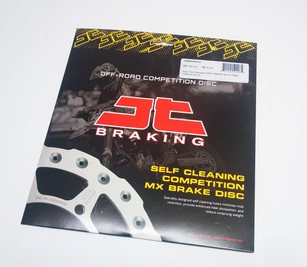 DISC BRAKE REAR YZ80 YZ85 JT, JTD4010SC01 YAMAHA, SELF-CLEANING HOLES thumbnail 2