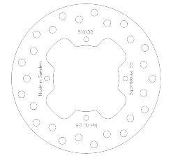 DISC BRAKE REAR YZ80/85 CC, CROSS-CENTER PRODUCTS 5100-38 thumbnail 2
