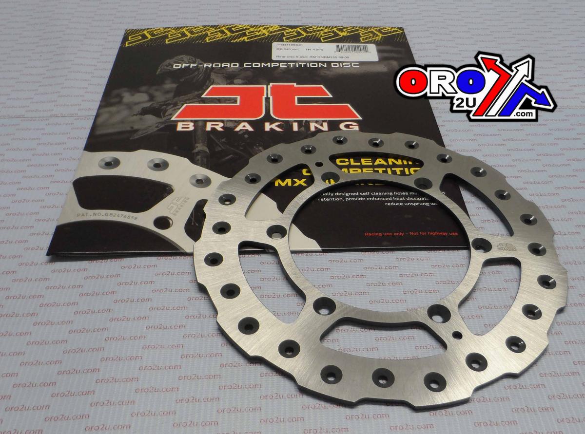 DISC BRAKE REAR RM125/250 JT, JTD3110SC01 SUZUKI, SELF-CLEANING HOLES thumbnail 2