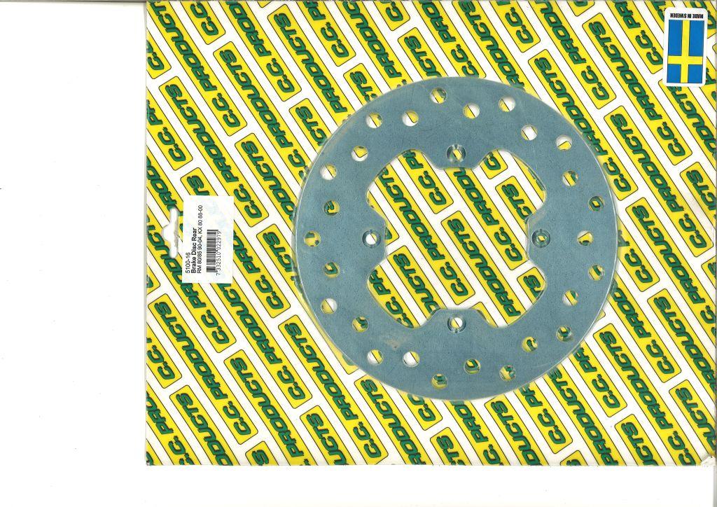 DISC BRAKE REAR KX80 RM80 CC, CROSS-CENTER 5100-016 image 1