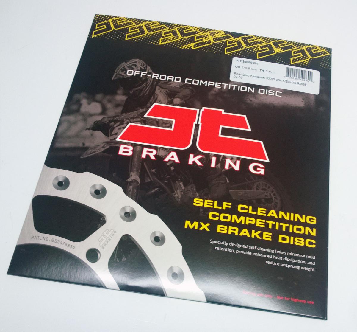 DISC BRAKE REAR KX65 00-18 JT, JTD2000SC01 KAWASAKI, SELF-CLEANING HOLES thumbnail 2