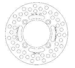 DISC BRAKE FRONT / REAR KX65, CROSS-CENTER PRODUCT 5100-112 thumbnail 2