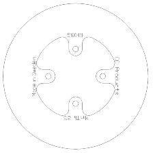 DISC BRAKE REAR KTM65 SOLID CC, CROSS-CENTER PRODUCT 5100-111 thumbnail 2