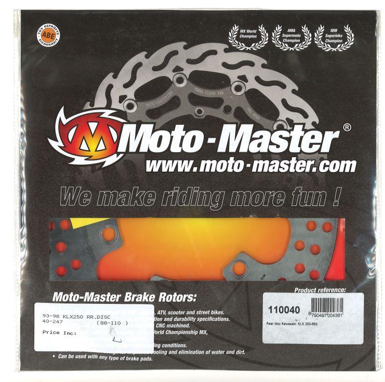 DISC BRAKE REAR 93-98 KLX250, MOTO-MASTER 110040 thumbnail 2