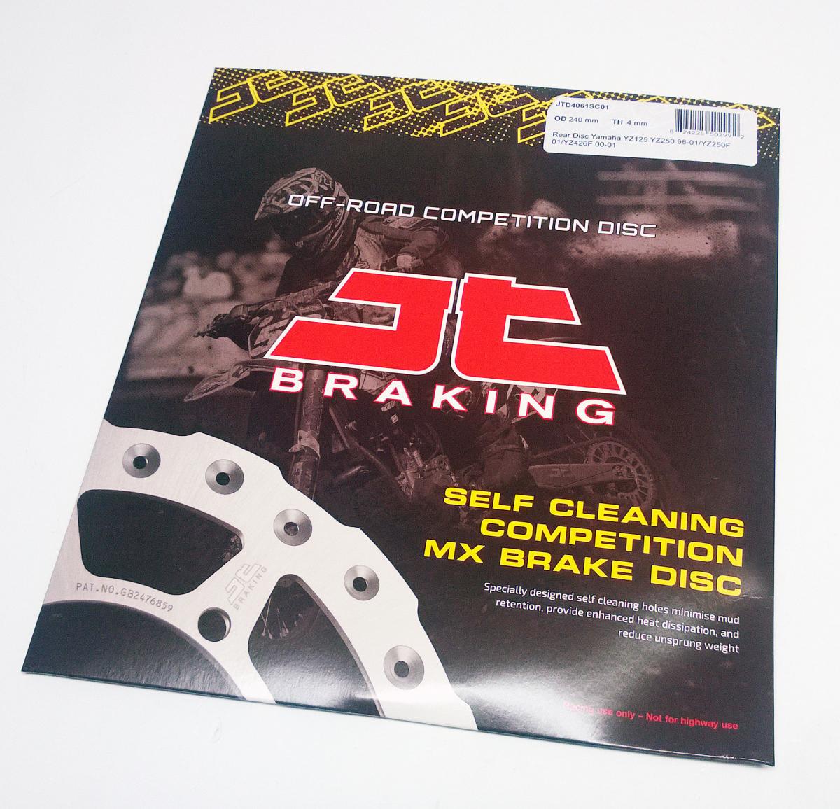DISC BRAKE REAR YZ 98-01 JT, JTD4061SC01 YAMAHA YZF400/426, SELF-CLEANING HOLES thumbnail 2
