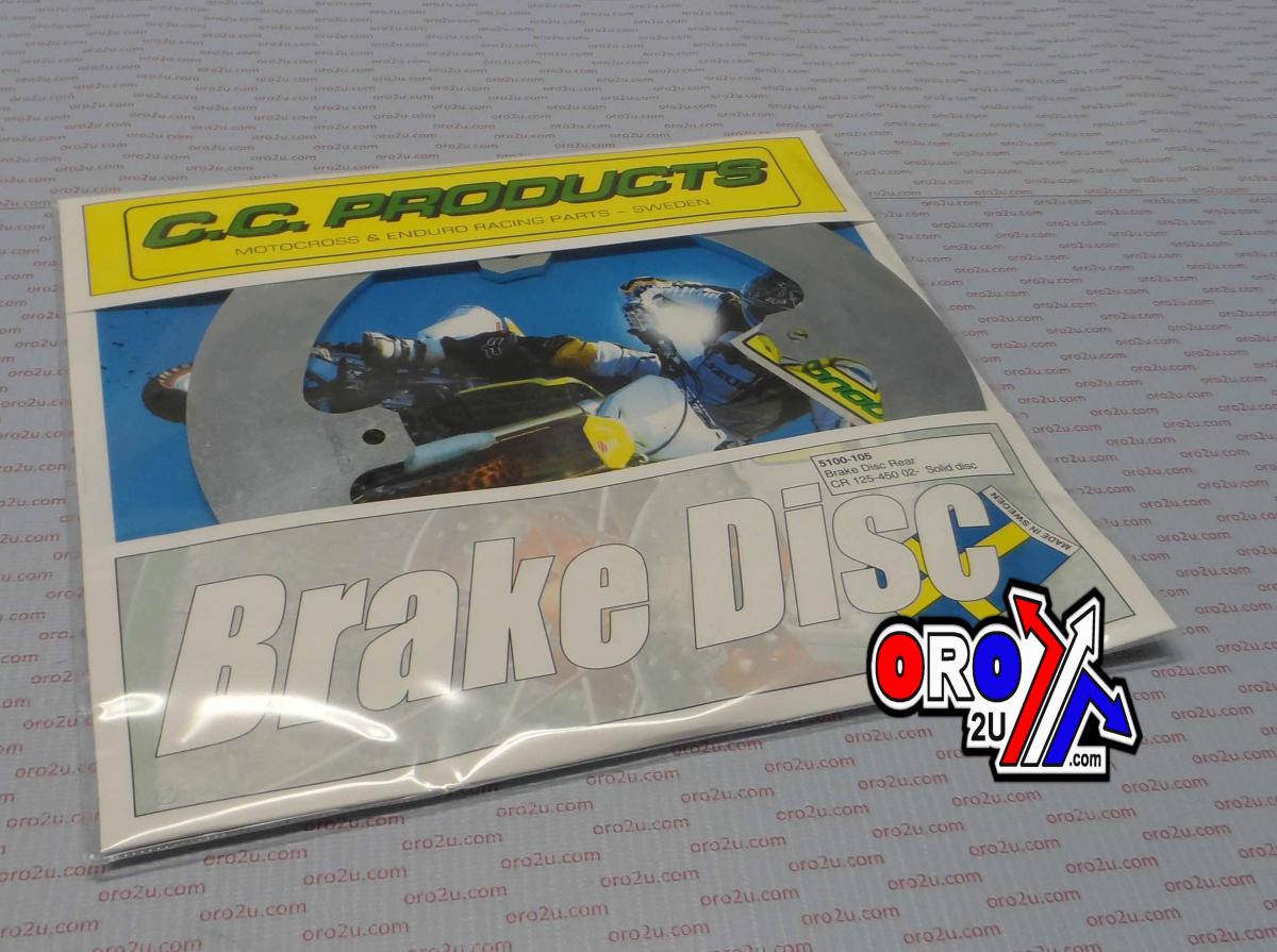 DISC BRAKE REAR CR CRF SOLID, CROSS-CENTER PRODUCT 5100-105 image 1