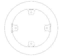 DISC BRAKE REAR CR CRF SOLID, CROSS-CENTER PRODUCT 5100-105 thumbnail 2