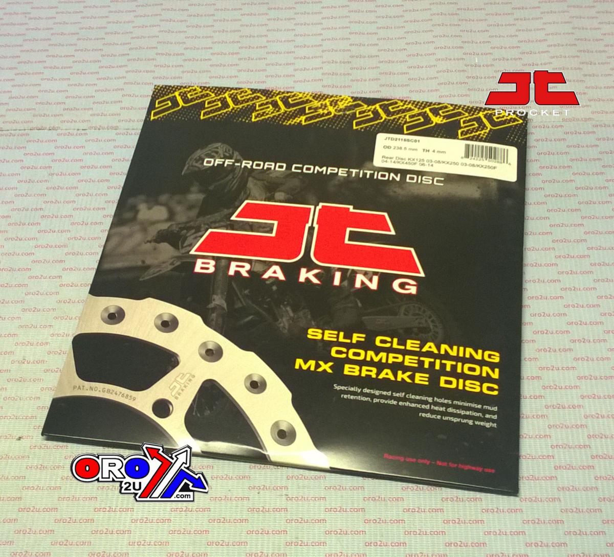 DISC BRAKE REAR KX KXF JT, JTD2115SC01 KAWASAKI, SELF-CLEANING HOLES thumbnail 2