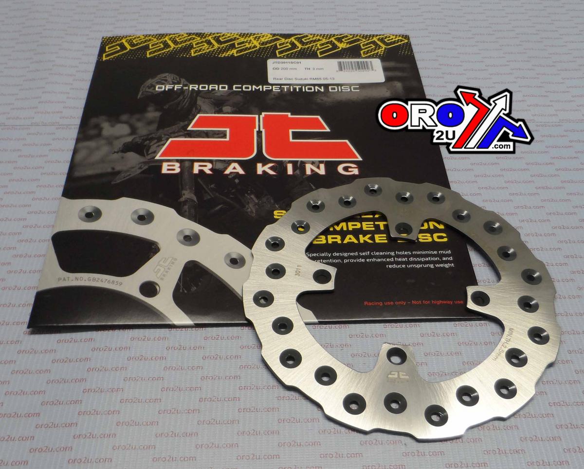 DISC BRAKE REAR RM85 05-16 JT, JTD3011SC01 KAWASAKI, SELF-CLEANING HOLES thumbnail 4