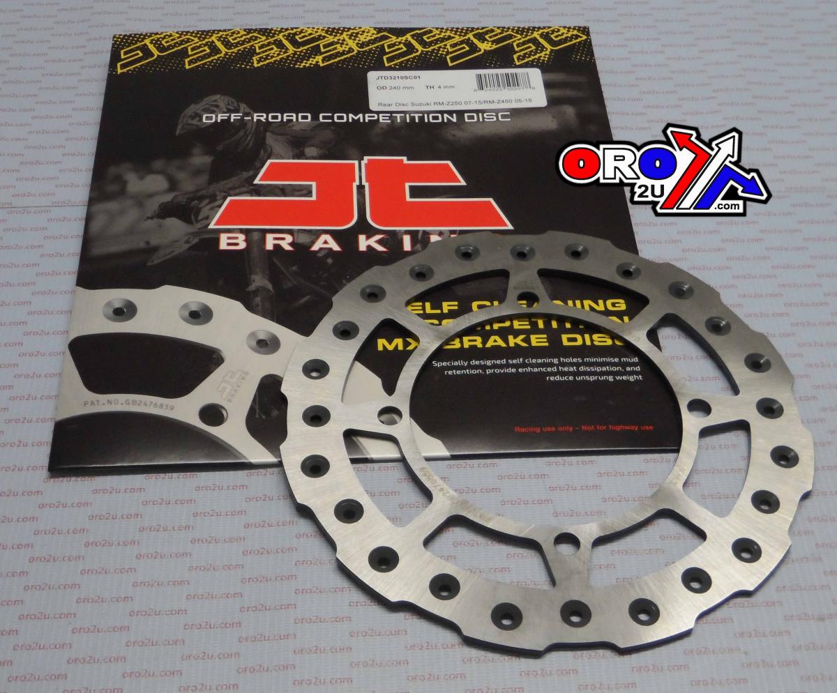DISC BRAKE REAR RMZ250 450 JT, JTD3210SC01 SUZUKI, SELF-CLEANING HOLES thumbnail 2