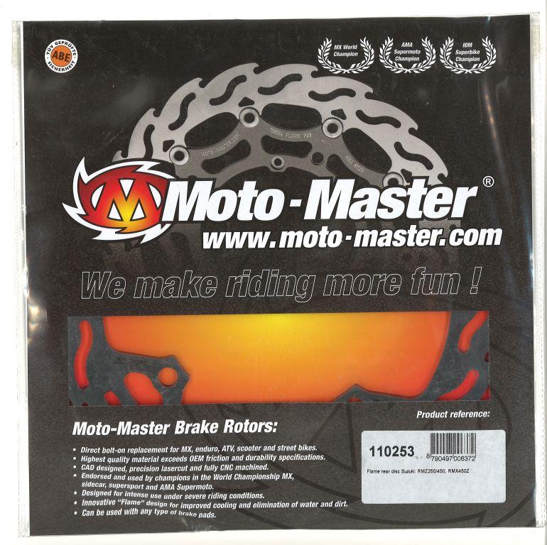 DISC BRAKE REAR RMZ250 450, MOTO-MASTER 110253 FLAME thumbnail 2