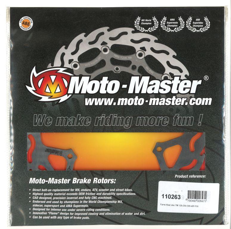 DISC BRAKE REAR TM 01-03 FLAME, MOTO-MASTER 110263 thumbnail 2