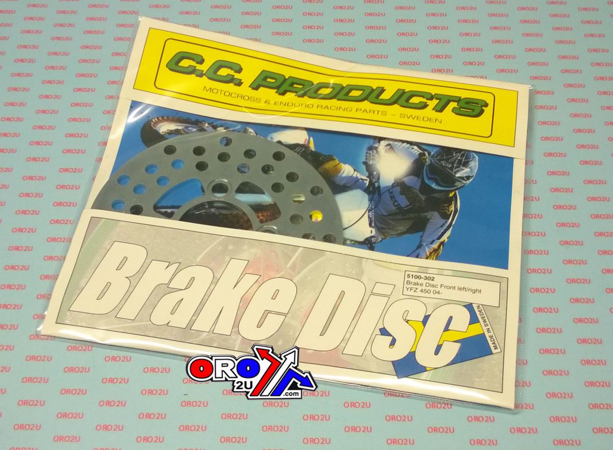 DISC BRAKE FRONT YFZ ROUND, CROSS-CENTER PRODUCT 5100-302 image 1