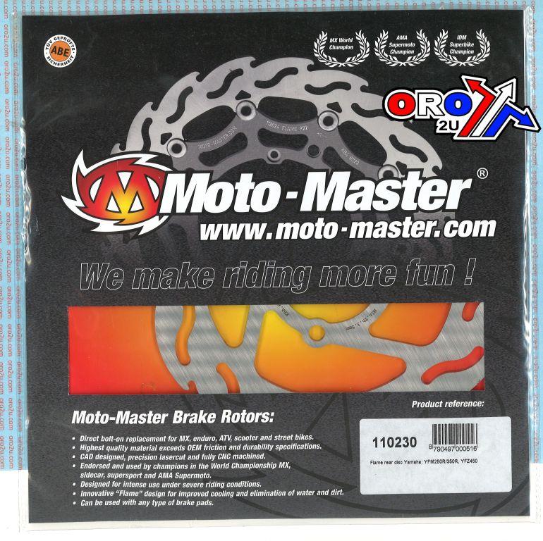 DISC BRAKE REAR YFZ450 FLAME, MOTO-MASTER 110230 YAMAHA thumbnail 2