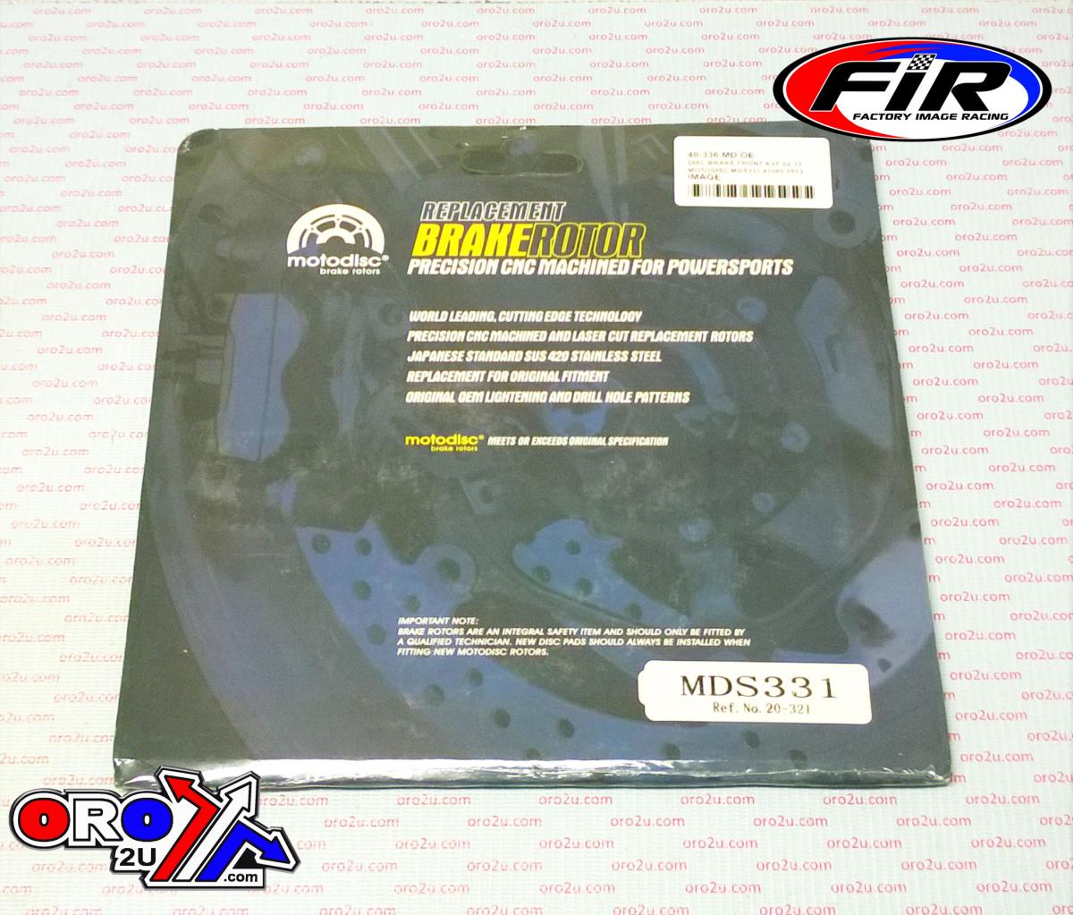 DISC BRAKE FRONT KAWASAKI KVF 02-13 MDS331 41080-1513 41080-0073 41080-0585 41080-0585 18-0007 thumbnail 2