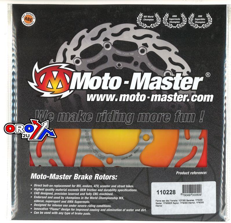 DISC BRAKE REAR FLAME BANSHEE, MOTO-MASTER 110228 YAMAHA thumbnail 2