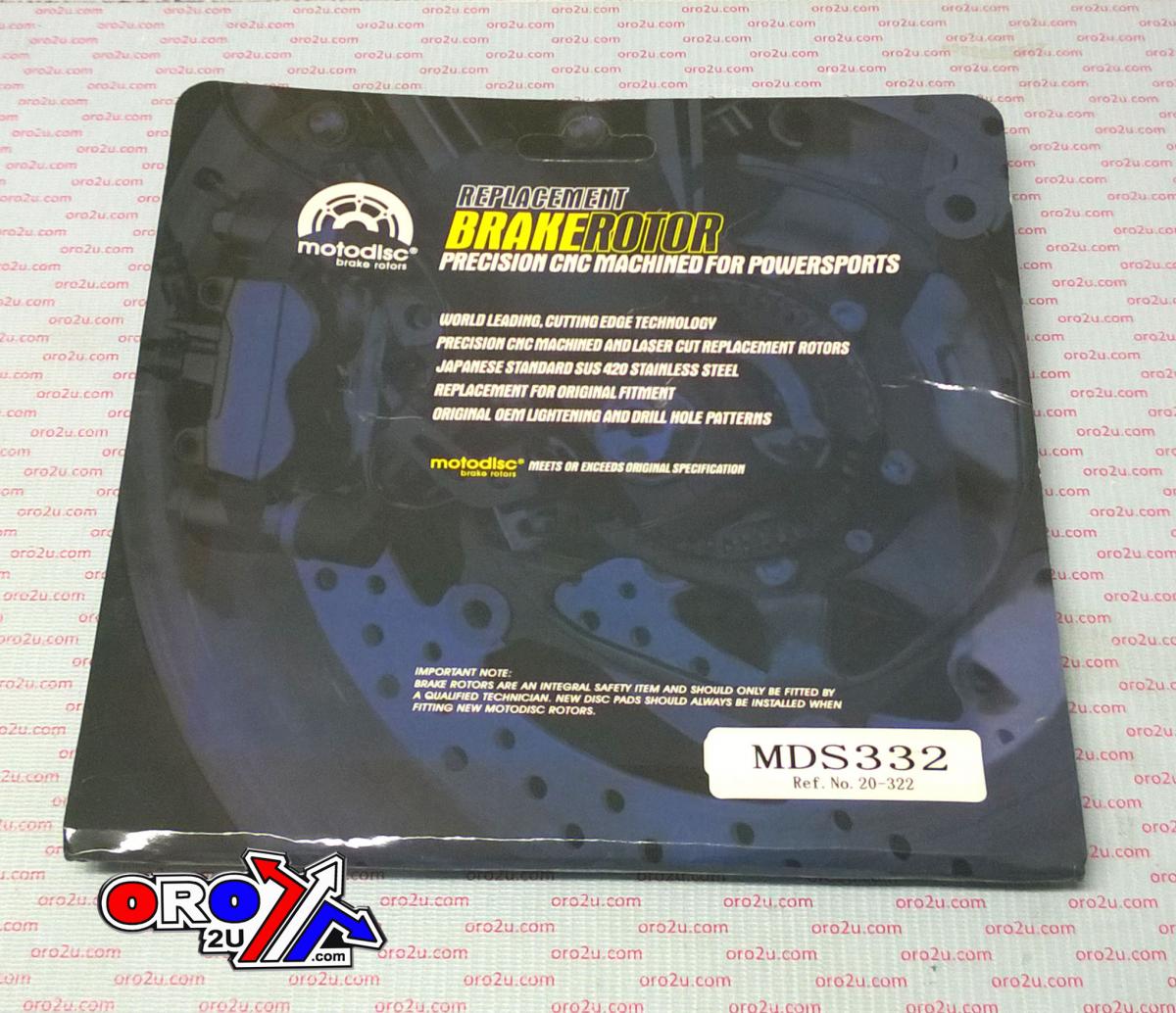 DISC BRAKE REAR 02-08 YAMAHA YFM660F MDS332 5KM-2582V-00-00 EBC MD6197D AT-05795 thumbnail 2
