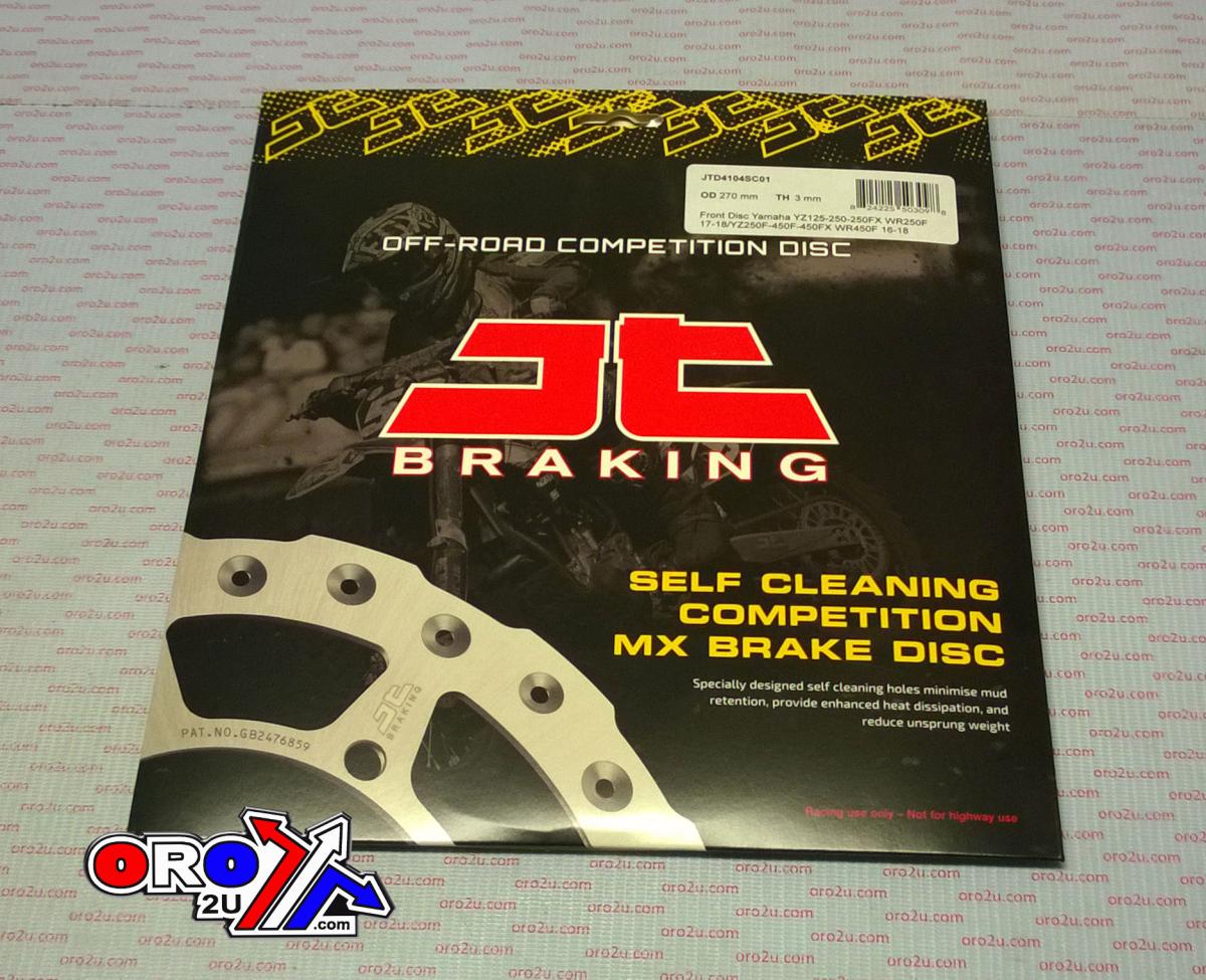 DISC BRAKE FRONT YZ / YZF JT, JTD4104SC01 YAMAHA B11-2581T-00, SELF-CLEANING HOLES thumbnail 2