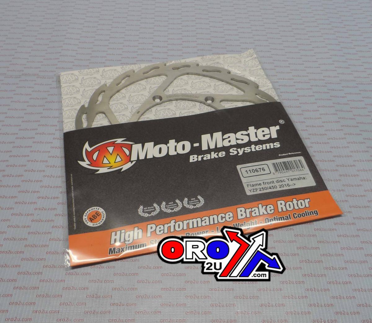 DISC BRAKE FRONT YZF250/450 16, FLAME DISC MOTOMASTER, 110676 image 1