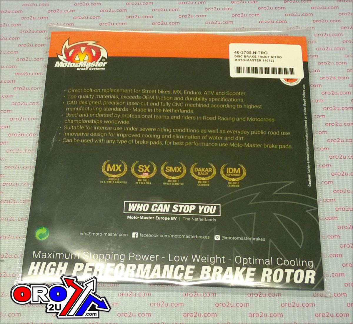 DISC BRAKE FRONT NITRO, MOTO-MASTER 110722 thumbnail 2