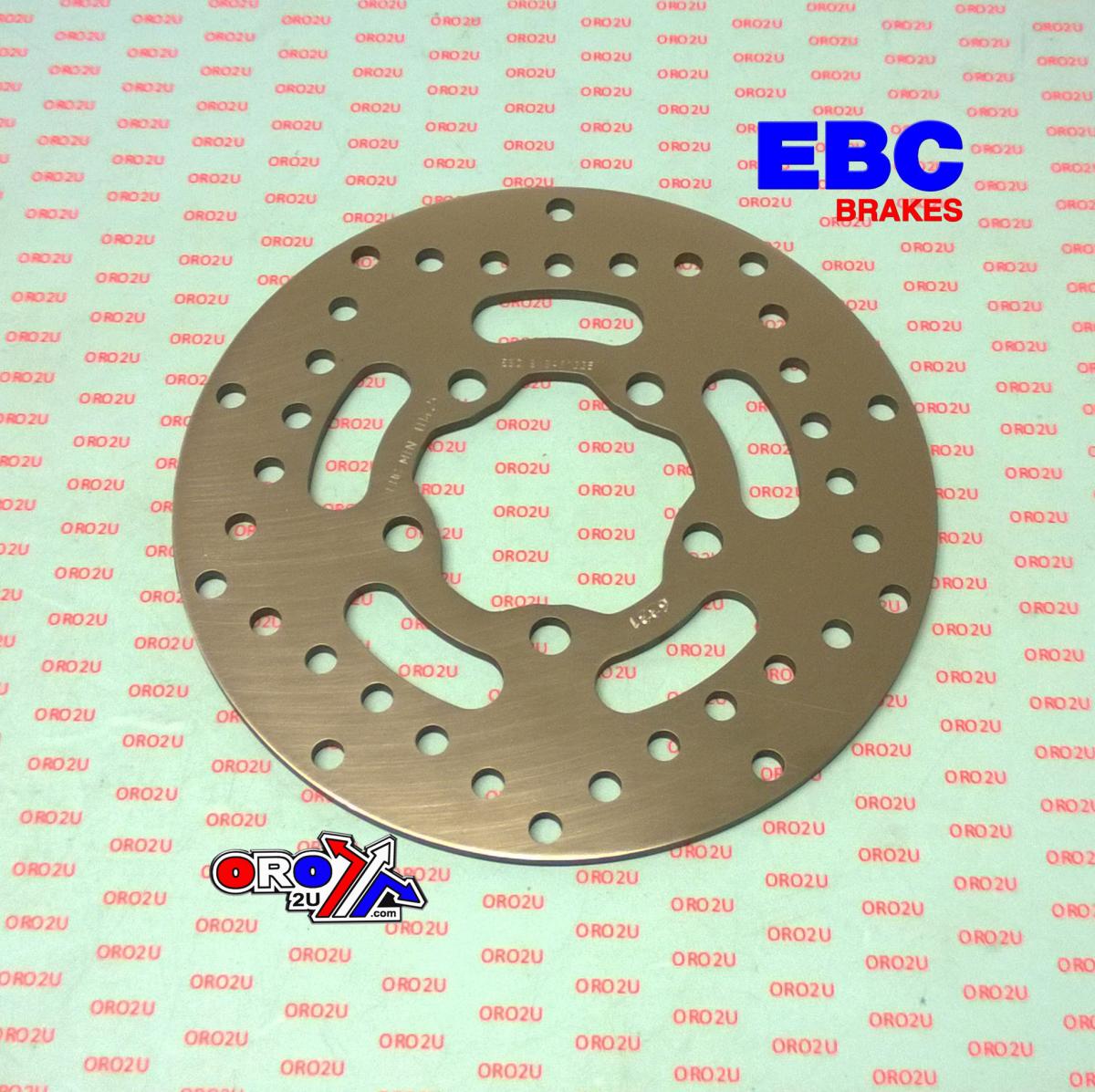 DISC BRAKE ROTOR REAR EBC MD6331D, HONDA TRX700XX 2008-2012 thumbnail 2
